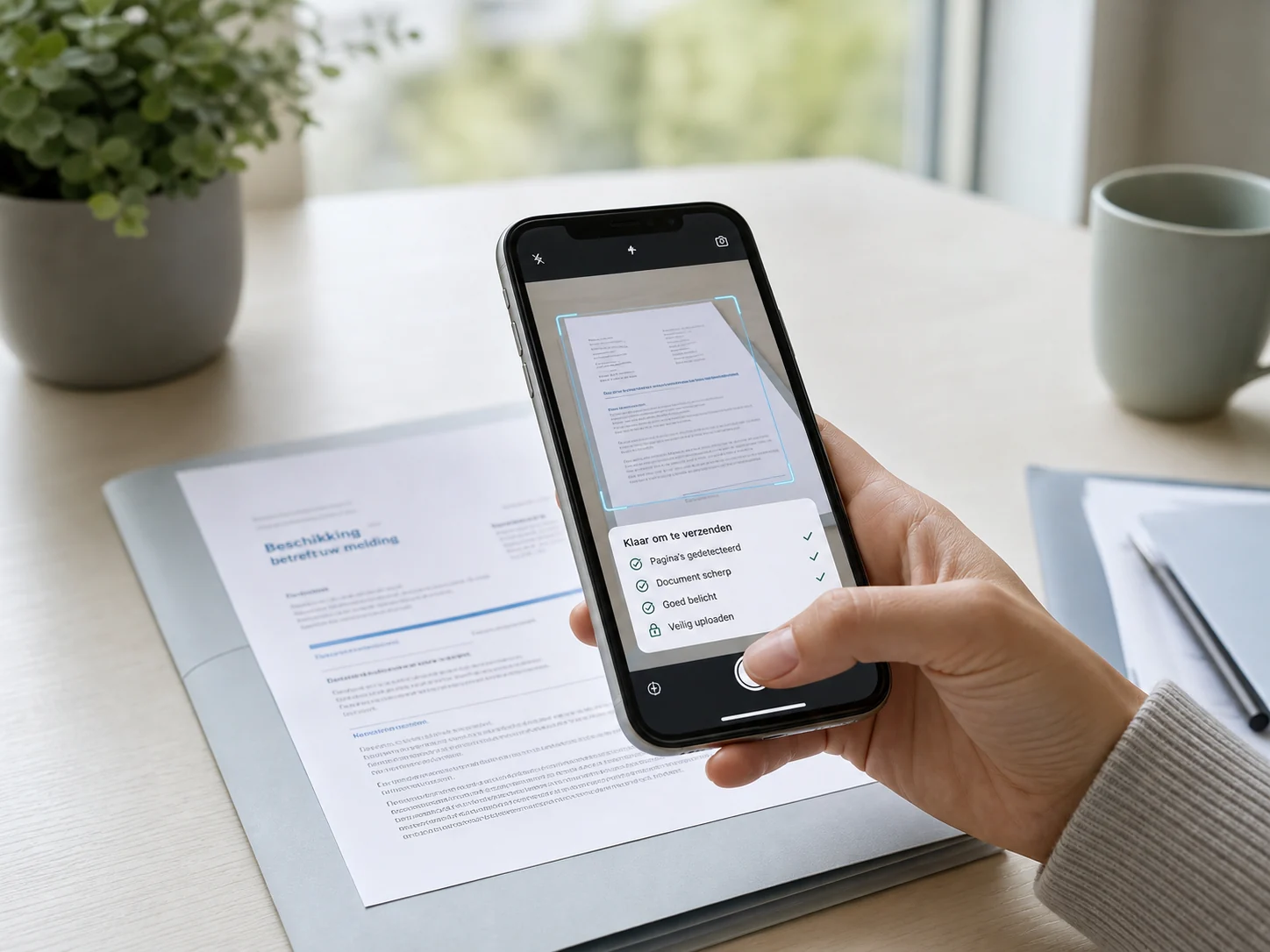 Telefoon scant een CBR-brief